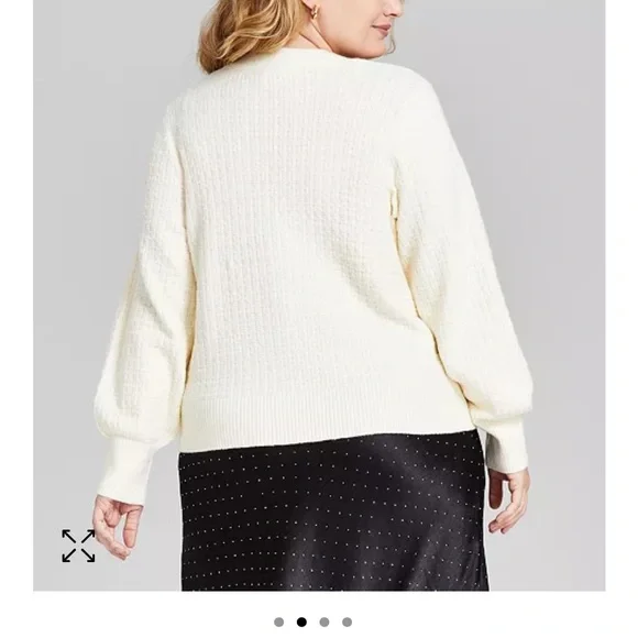 And Now This Trendy Plus Size Bow-Embellished Cardigan size 2X - Picture 2 of 8